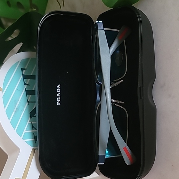 Prada eyeglasses frame with case. Used in excellent condition. - Picture 5 of 6